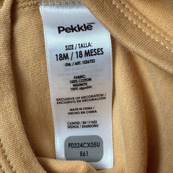 Pekkle Infant Girls 18 Month 4 Piece Set Flower Plush Top Bodysuit Pants New 18M - Picture 11 of 11